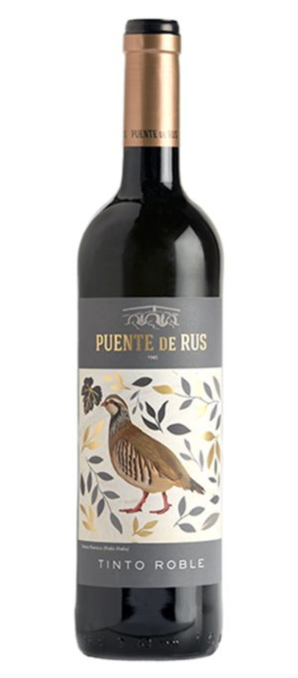 VINO PUENTE DE RUS ROBLE 0,75 L.